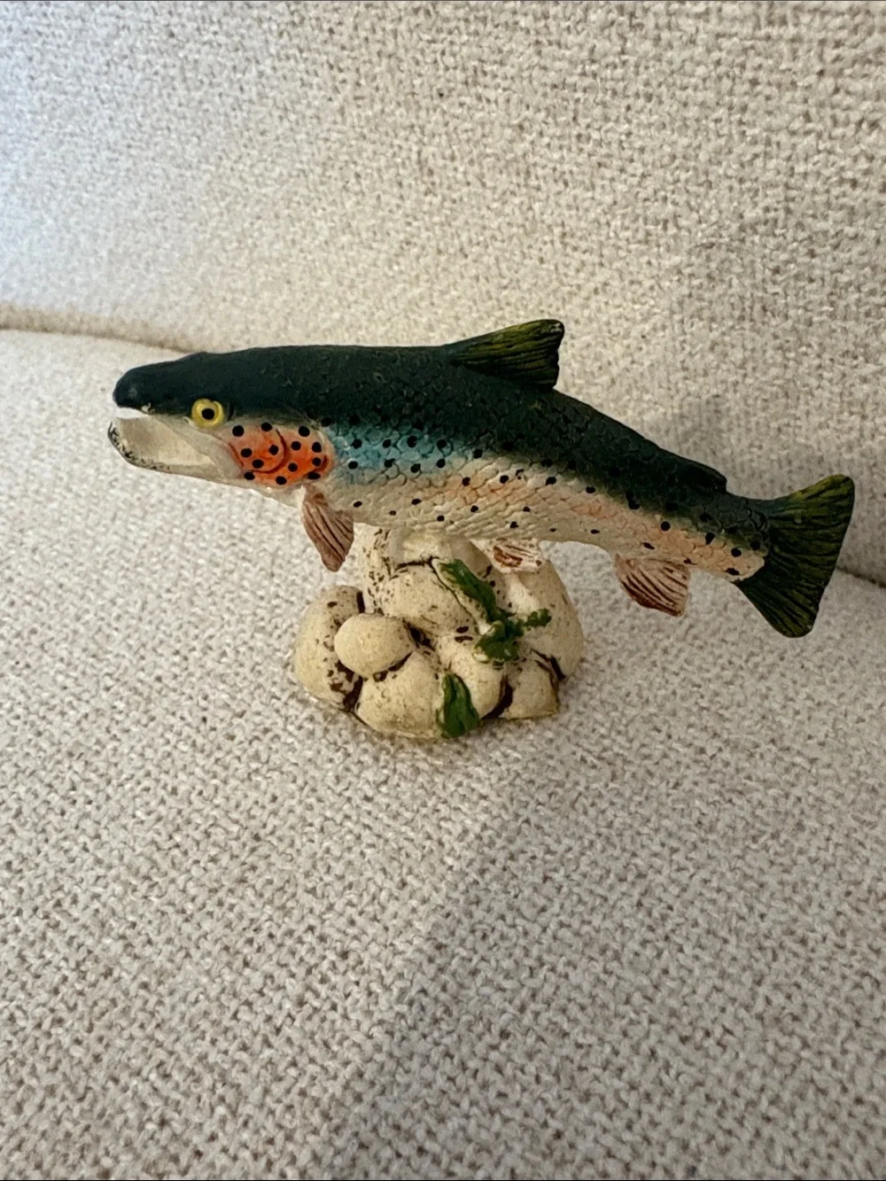 Vintage land and sea collectibles Realistic Fish Figurines - Multicolor Set of 3